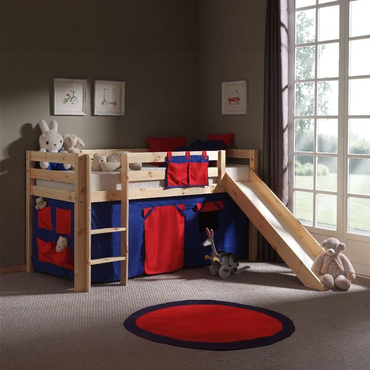 Actual product image Vipack Domino half-high bed with slide (90 x 200 cm)