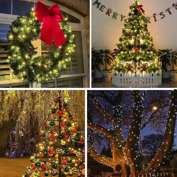 Actual product image Bowfar LED Lichterkette mit Fernbedienung mit 100 LEDs, 8 Modi, Fernbedienung & Timer (10 m)