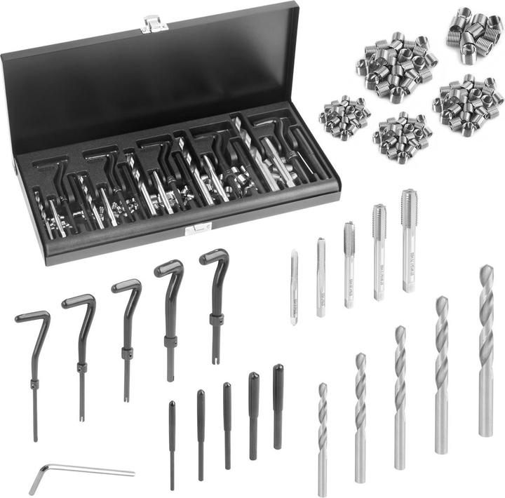 Image du produit Stahlwerk Kit de réparation de filetage Kit de réparation de filetage de 131 pièces M5 - M12