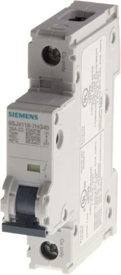 Actual product image Siemens Circuit breaker UC D 35A 1p 240V 5SJ4135-8HG40