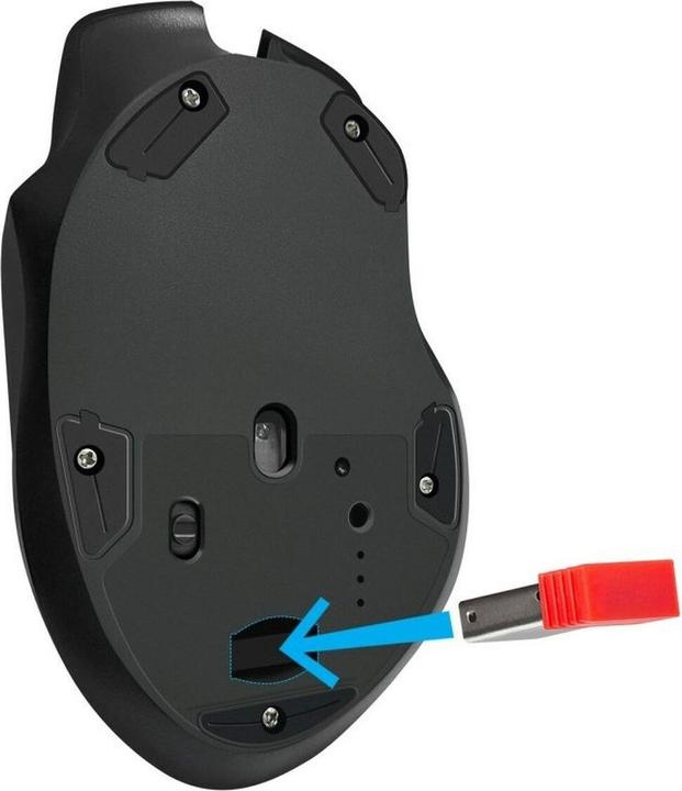 Actual product image Defender MYSZ GM-213 THUNDER RF 1600dpi 8P CZARNA (Wireless)