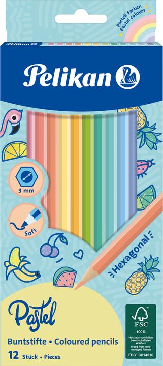 Immagine prodotto Pelikan Matita colorata 12 colori pastello (12 x)