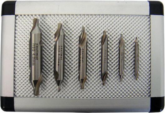 Actual product image Paulimot Zentrierbohrer-Set 6-teilig HSS (1.6 cm, 4.0 mm, 3.15 mm, 2.0 mm, 2,5, 1.00 mm)