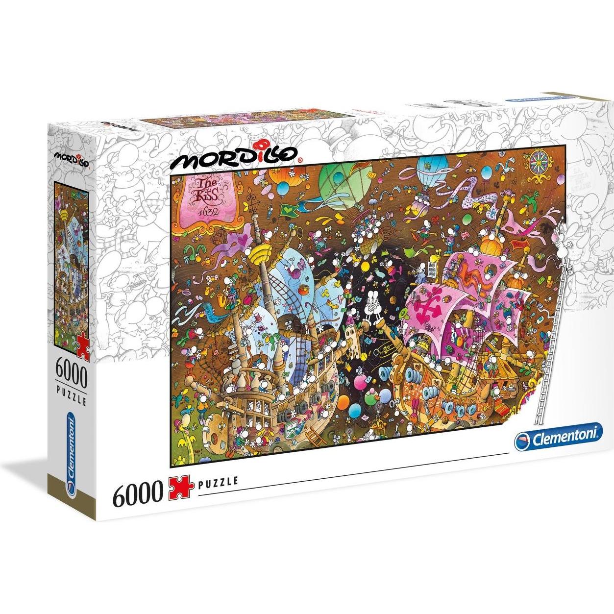 Clementoni Multicolore Mordillo Kiss (6000 Pezzi)