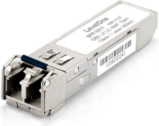 Actual product image LevelOne SFP Transceiver 1.25Gbps Single-mode Duplex 20km