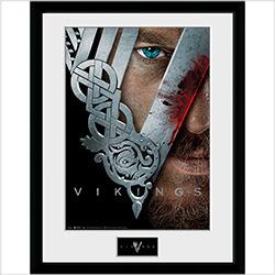 Actual product image GB Eye Framed Poster Vikings : Keyart (30 x 40 cm)