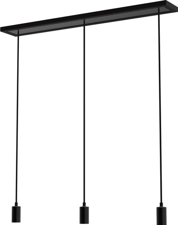 Segula Pendelleuchte MADOX 3x Wave schwarz E27 (E27)