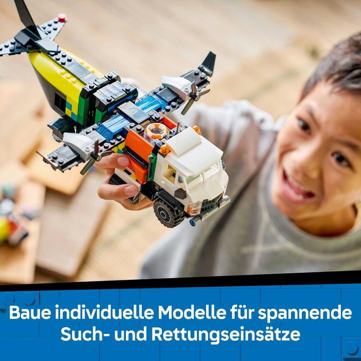 Image du produit LEGO Kombinationsset mit Flugzeug, Wartungsfahrzeug und Luftkissenboot (60505, LEGO City)