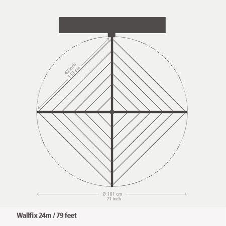 Actual product image Brabantia Wallfix with Box (24 m)