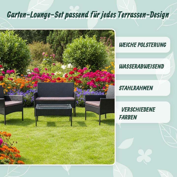 Productafbeelding Relaxdays 4-tlg. Gartenmöbel-Set