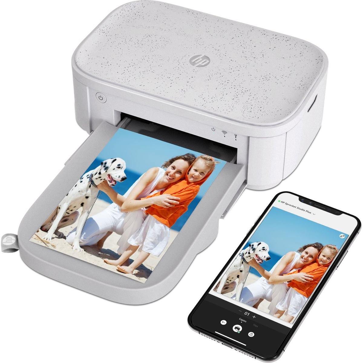HP Sprocket Studio Plus. (Thermodirekt, Farbe), Drucker, Grau