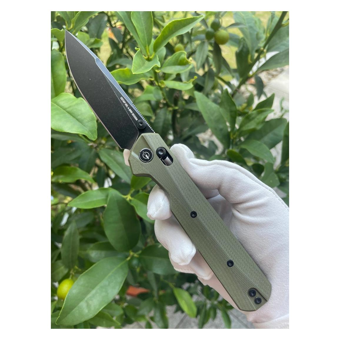 No Name Messer KNIVESPL The First OD Green G10 14C28N (KPLTF-ODG10-BLS-1)