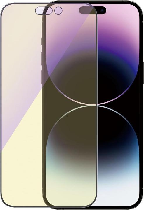 Actual product image PanzerGlass Screen Protector Ultra Wide Anti Bluelight iPhone 14 Pro Max (1 Piece, Apple iPhone 14 Pro Max)
