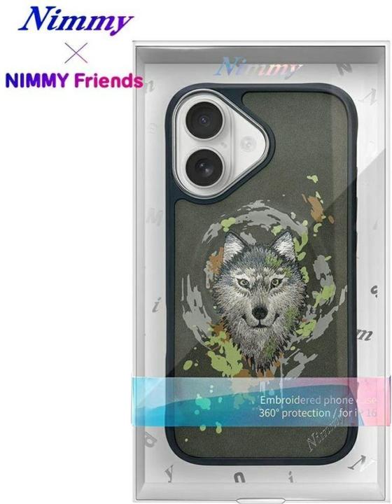 Actual product image PanzerGlass Nimmy Wolf MagSafe case for iPhone 16 dark grey (Apple iPhone 16)