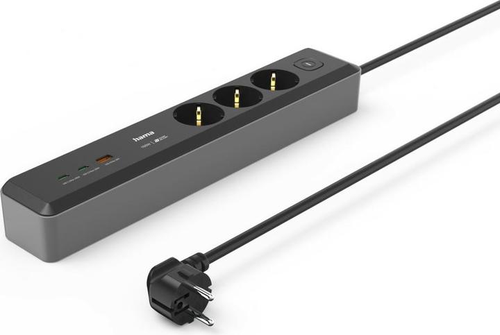 Produktbild Hama Steckdosenleiste 3-fach USB-C/A 100W PD 1,4m (3 x, CEE 7/3, 1.40 m)