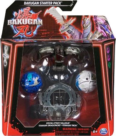 Image du produit Spin Master Bakugan - Attaque spéciale Nillious, Titanium Dragonoid & Titanium Trox