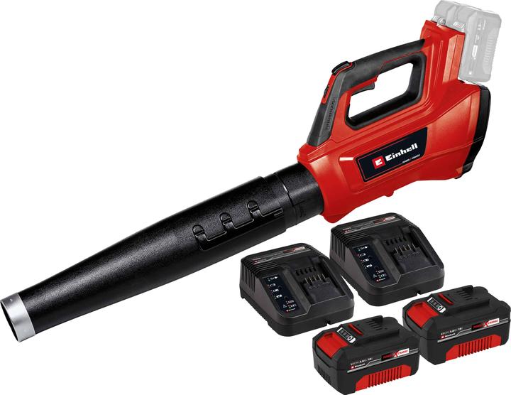 Actual product image Einhell PROFESSIONAL Akku-Laubbläser GE-LB 36/210 Li E Kit (2x 4,0 Ah) (Rechargeable battery operated, Leaf blower)