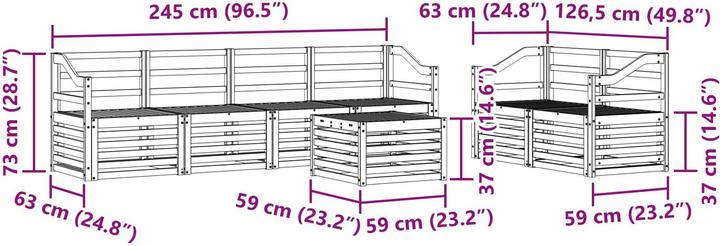 Produktbild vidaXL Outdoor-Sofa