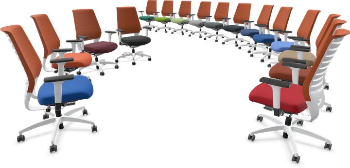 Actual product image Dauphin X-Code office swivel chair