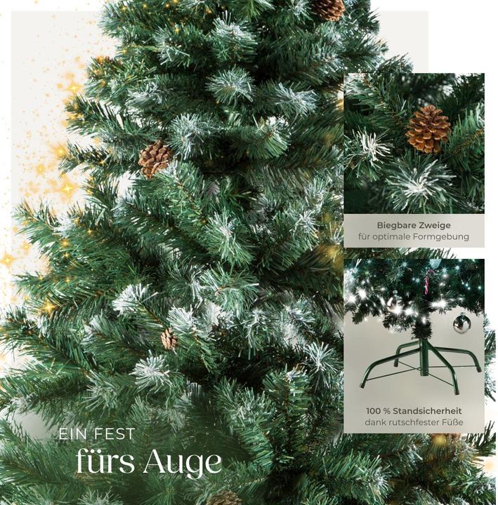 Produktbild tectake Künstlicher Weihnachtsbaum (180 cm)