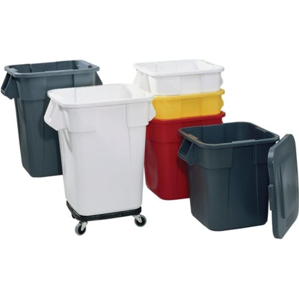 Rubbermaid Coperchio per contenitore Brute 105 l, angolare, Pattumiera, Grigio
