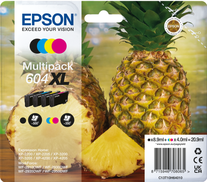 Actual product image Epson 604XL Multipack (M, C, Y, FC)