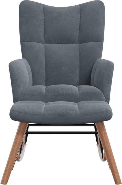 Immagine prodotto vidaXL Schaukelstuhl mit Hocker