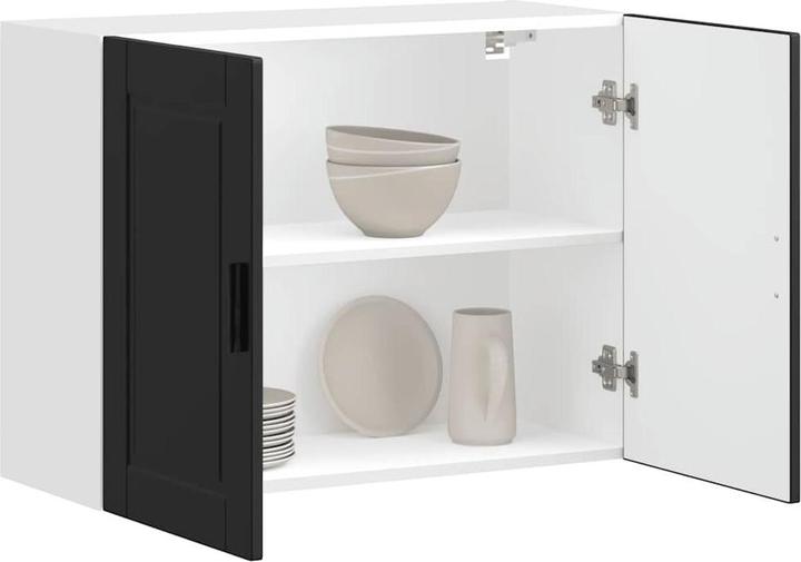 Immagine prodotto VidaXL Parete attrezzata per cucina Porto Black Parete attrezzata in legno Cucina (80 x 31 x 60 cm)