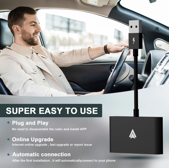 Image du produit PowerGuard Adaptateur sans fil Android Auto pour smartphones et voitures Android