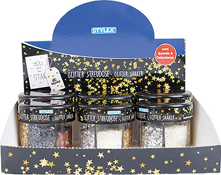 Productafbeelding Stylex Glitter strooiblik 6 kleuren