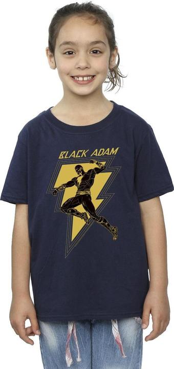 Produktbild Black Adam Golden Bolt Chest TShirt Mädchen (128)