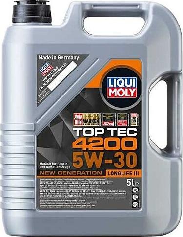 Immagine prodotto Liqui Moly Top Tec 4200 (5 l, SAE 5W-30)