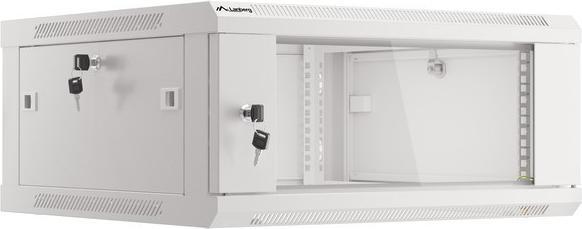 Produktbild Lanberg Wand- Rack 19 " 4HE 600x600mm grau (4 HE, 19 Zoll Rack)