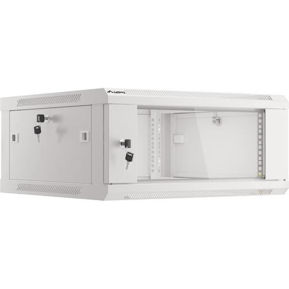 Thumbnail - Lanberg Wand- Rack 19 " 4HE 600x600mm grau (4 HE, 19 Zoll Rack), Serverschrank, Grau
