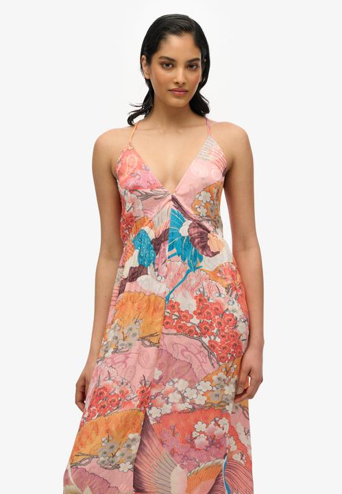 Image du produit Superdry Robe imprimée en jacquard à ourlet en pointes (10XL)