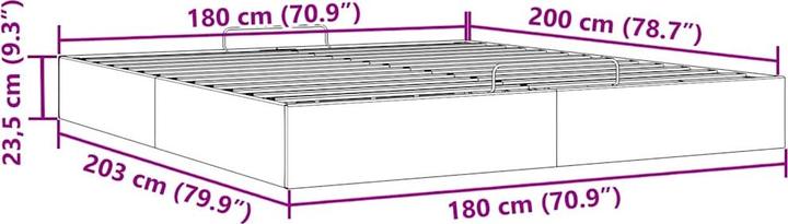 Actual product image vidaXL Ottoman-Bett (180 x 200 cm)