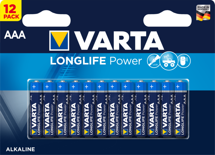 Immagine prodotto Varta Longlife Power (12 pz., AAA, 1260 mAh)