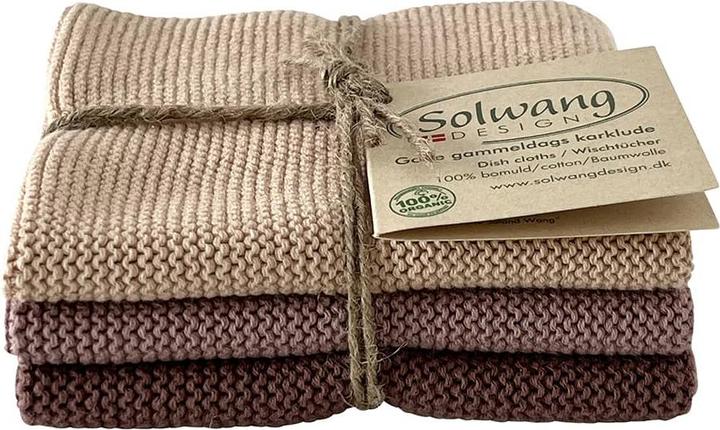 SOLWANG Knitted kitchen rags (3 pcs.)