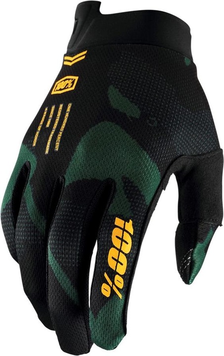 Actual product image 100% Kids Gloves iTrack SP21 Black Size M (M)