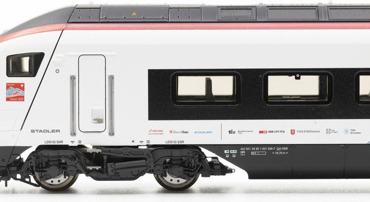 Actual product image Piko SBB multiple unit 11 part. RABe 501 008 Ceneri EpVI ACS (Track H0)