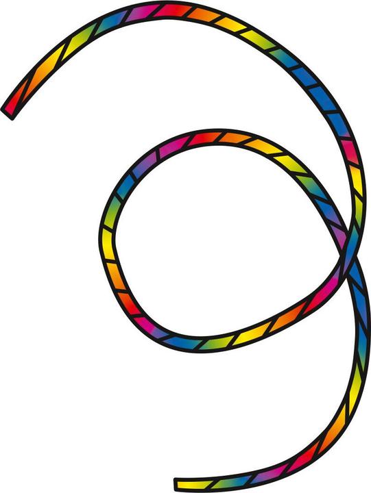 Actual product image Invento Tube Tail Rainbow Spiral 6 m Tube tail, length 6.2 m, Ø 10 cm