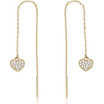 Sagapo, Ohrringe, S'AgapÃµ - Fashion gold-plated earrings Hearts Aurora SAR53