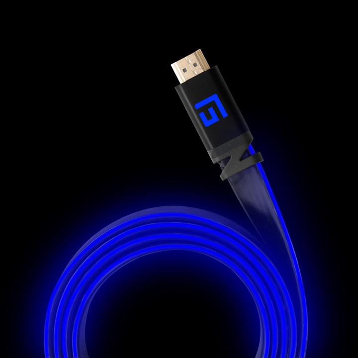 Produktbild Floating Grip HDMI Kabel High Speed 8K/60Hz LED 1.5m blau (1.50 m)