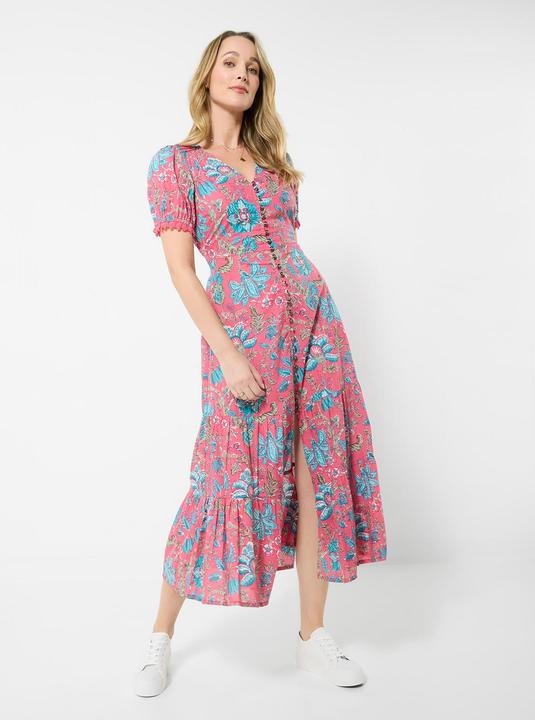 Image du produit Joe Browns V Neck Statement Print Button Front Dress (40)