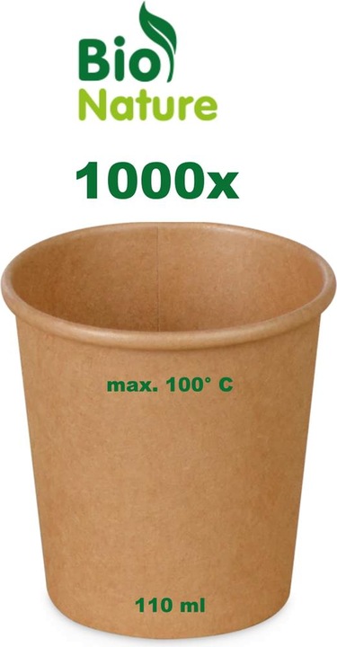Produktbild Wimex.eu 1000 Pappbecher braun 62mm 110ml XS - 1 Karton (1000 x)