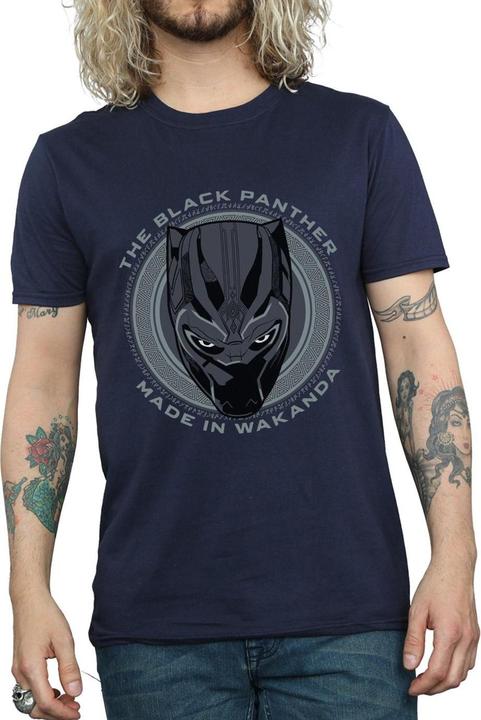 Actual product image Black Mens Made in Wakanda Cotton T-Shirt (S)