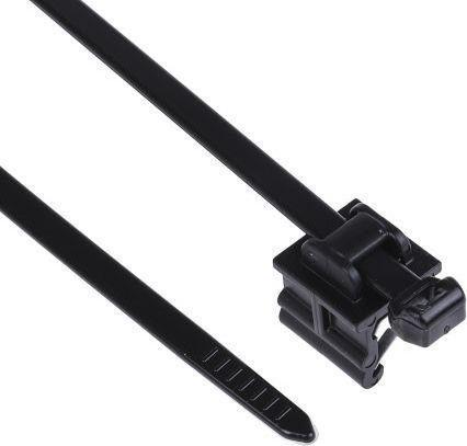 Actual product image HellermannTyton Edge Clip 200x4.6mm Front Ent Pnel 3-6mm (Fixing loops, 200 mm, 500 pcs.)