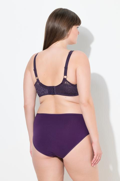 Image du produit Ulla Popken Soutien-gorge à armatures, dentelle florale, entièrement confectionné en dentelle, bonnet C-E (115 G)