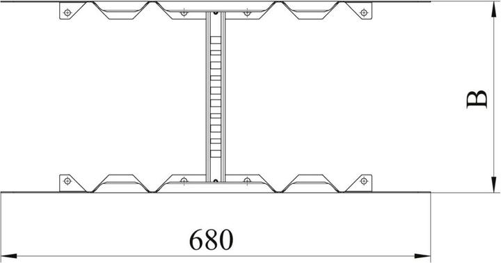 Produktbild OBO Bettermann Multifunktionsverbinder für Kabelleiter LMF (68 cm)