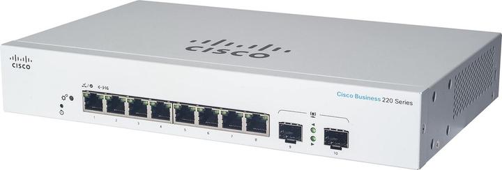 Cisco CBS220-8P (8/2-Port Gigabit, 65W PoE+) (10 ports)